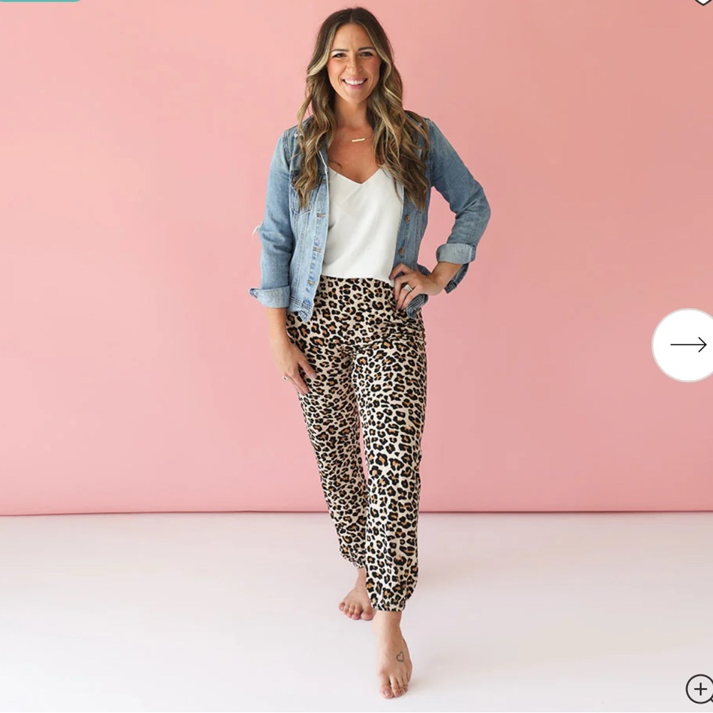 Leopard Print Jogger Pants - Women's Animal Print Sweatpants